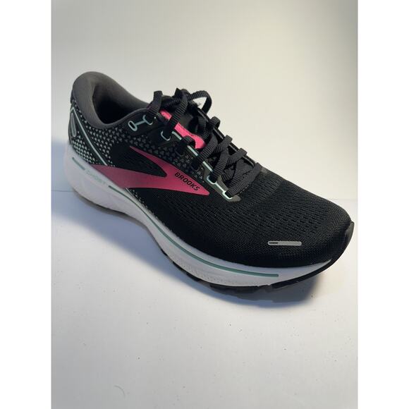 Brooks Ghost 15 Women’s Size 10D Wide Running Shoes Black Pink DNA Loft - Picture 2 of 8